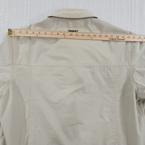 RFT by Rainforest Full Zip Utility Jacket Men's XL Beige Fully Lined EUC Vented - Picture 15 of 16